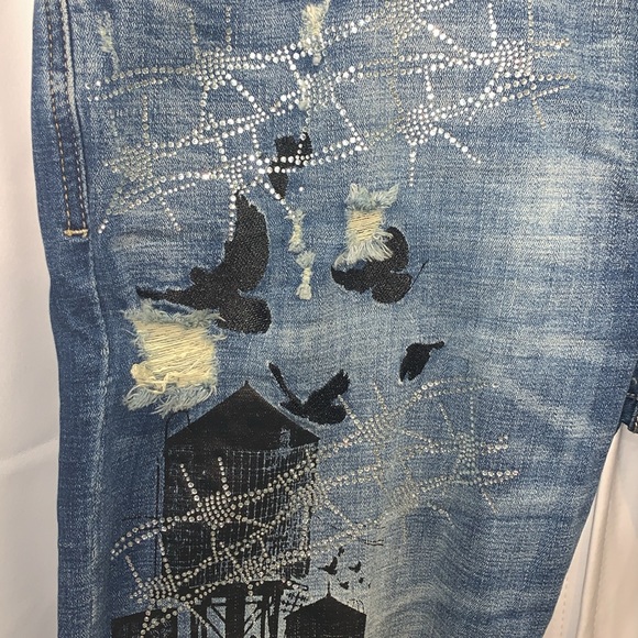 Men’s Industrial Indigo denim jeans size 40. - Picture 3 of 8